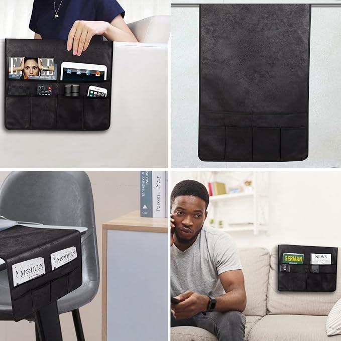 HAOMAIJIA Anti Slip Sofa Armrest Organizer Arm Chair Bedside Caddy Storage - Image 5