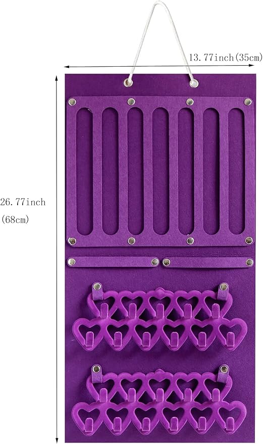 Storage Holder Display Board Felt Wall Hanging Jewelry Organizer - Image 2