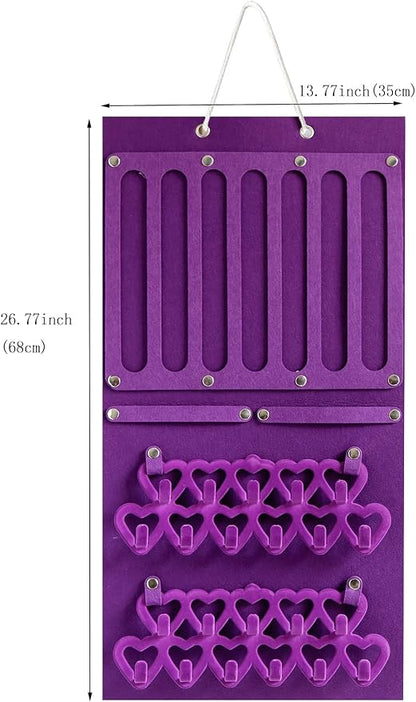 Storage Holder Display Board Felt Wall Hanging Jewelry Organizer - Image 2