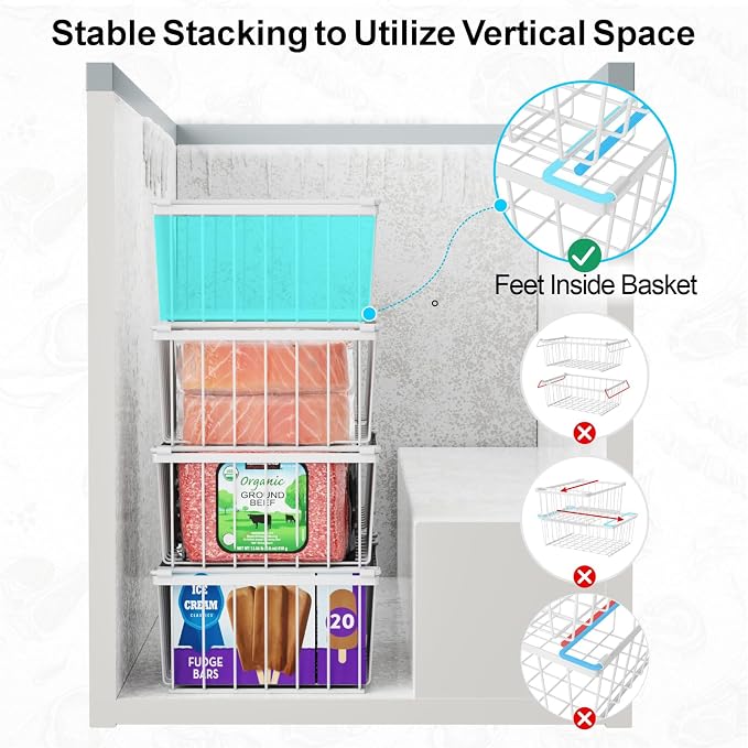iSPECLE Chest Freezer Organizer Bins - Image 3