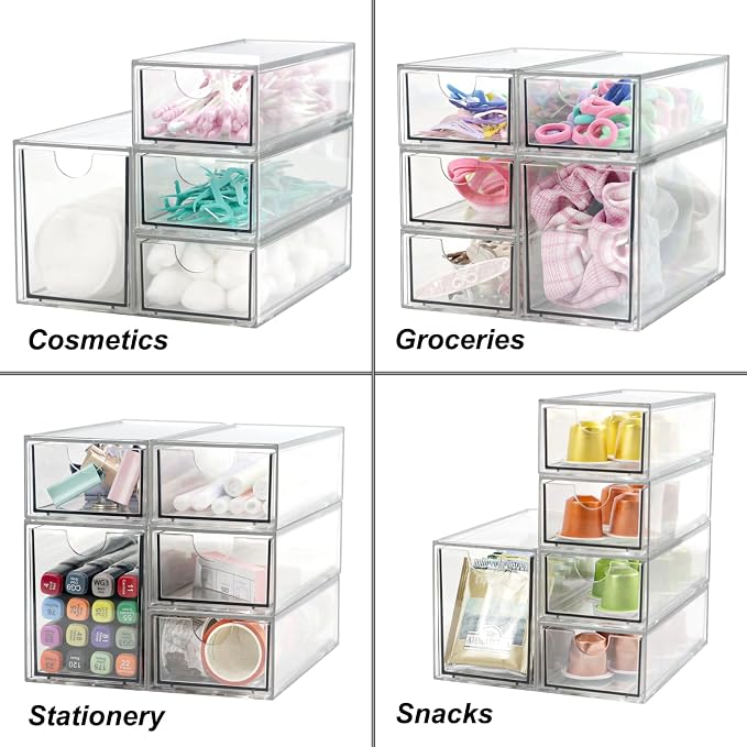 Acrylic Makeup Organizer, Plastic Organizer Bins - Image 4