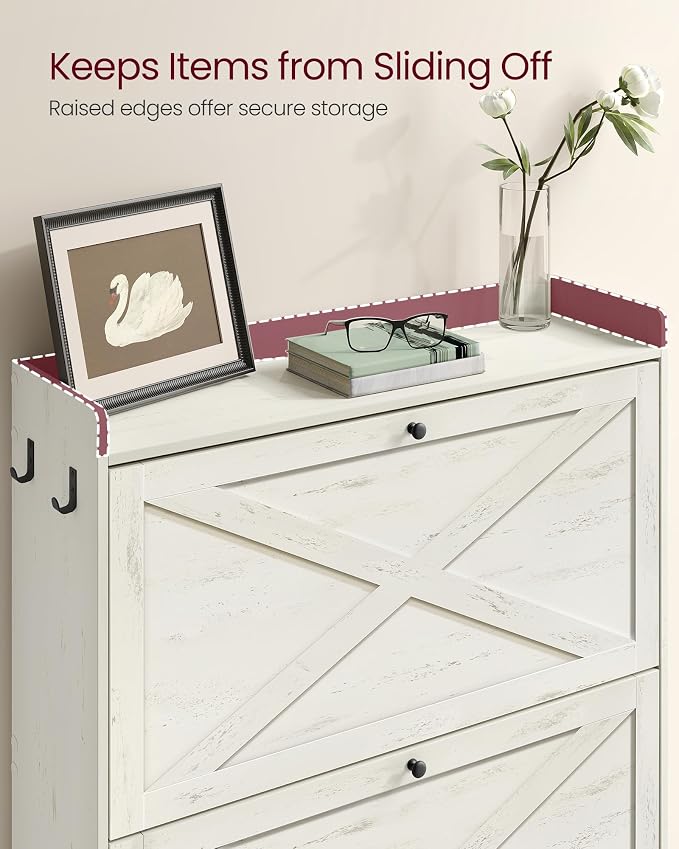 VASAGLE Shoe Storage Cabinet Organizer - Image 7