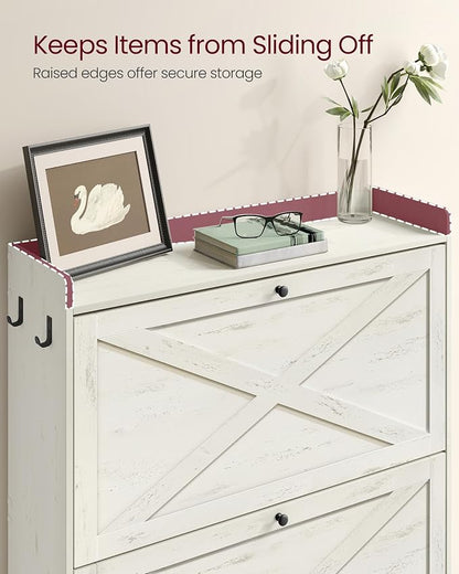 VASAGLE Shoe Storage Cabinet Organizer - Image 7