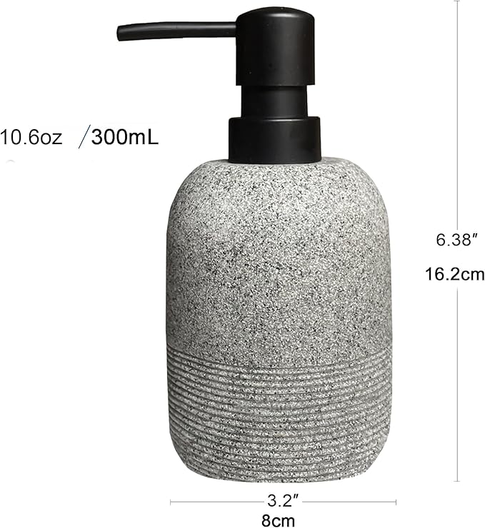 Soap Dispenser Grey, Hand Soap Lotion Dispenser - Image 4