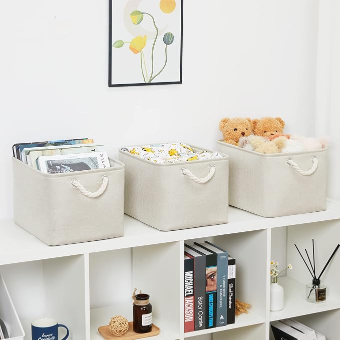 Bidtakay Baskets Collapsible Large Toy Storage Baskets - Image 9