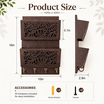 Wenqik Mail Organizer Wall Mounted - Image 3