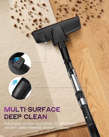 Zefiro Canister Vacuum Cleaner, Bagless Canister Vacuum - Image 2