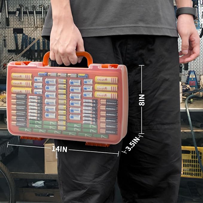 Battery Organizer Storage Holder Box Case - Image 9
