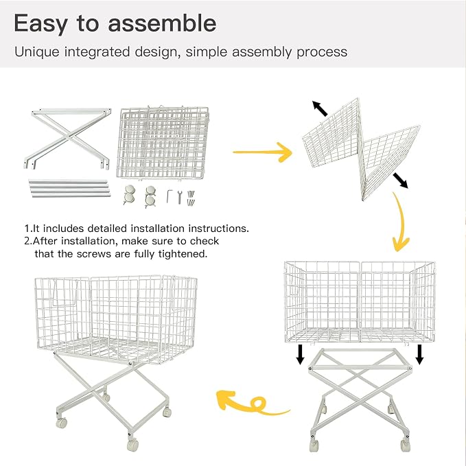 Rolling Laundry Basket with Wheels - Image 6