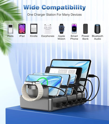 CREATIVE DESIGN 50W Fast Charging Station, 6 Port Apple Charging Station - Image 6