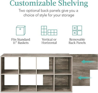 Best Choice Products 8-Cube Storage Organizer, 11in Shelf Opening, Display Shelf - Image 4