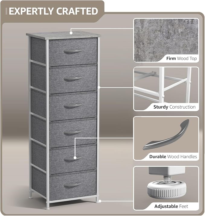 Sorbus Fabric Dresser for Kids Bedroom - Image 4