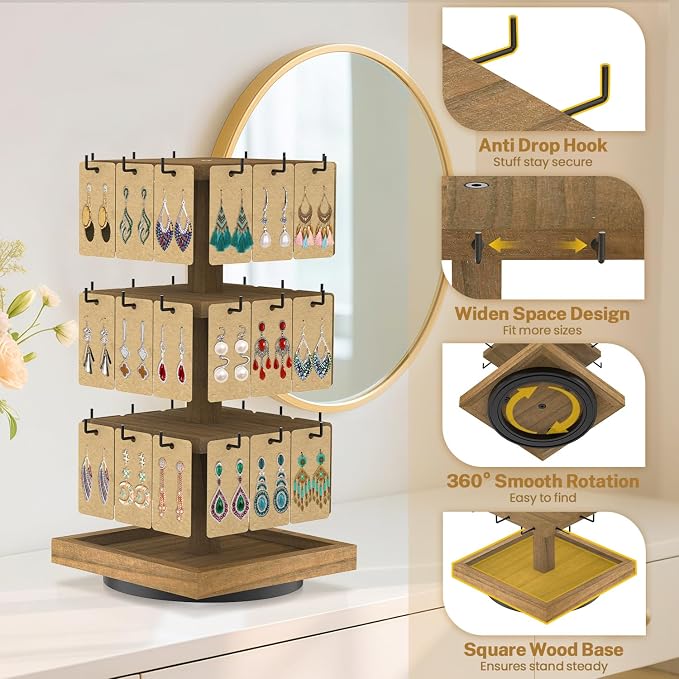 MODOWEY Rotating Earring Card Display Stands - Image 6
