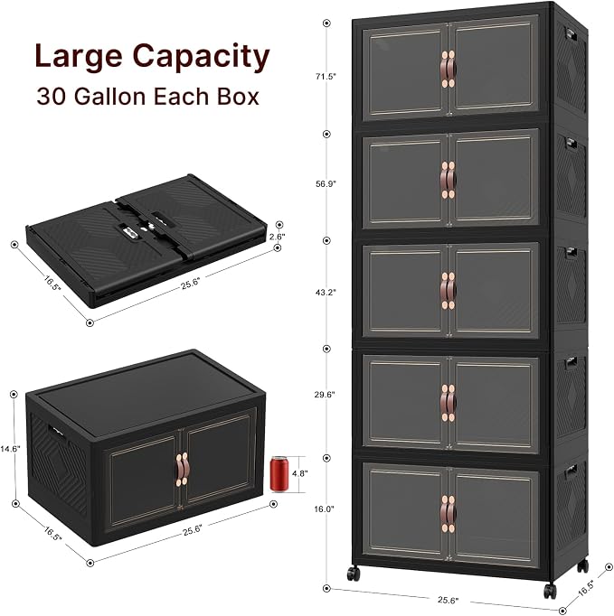 UAMFURI Stackable Storage Bins - Image 2