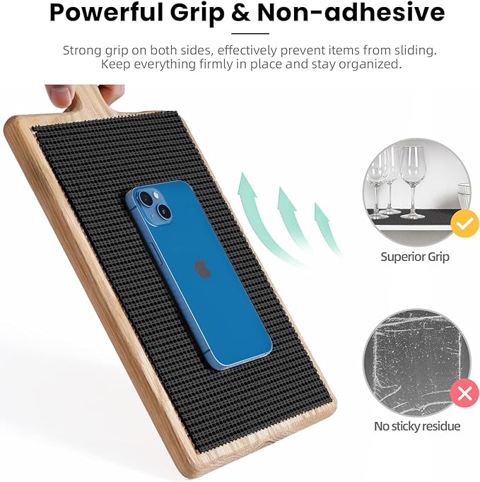 BAGAIL Non-Adhesive Shelf Liner, Thick Strong Grip Drawer Liners - Image 3
