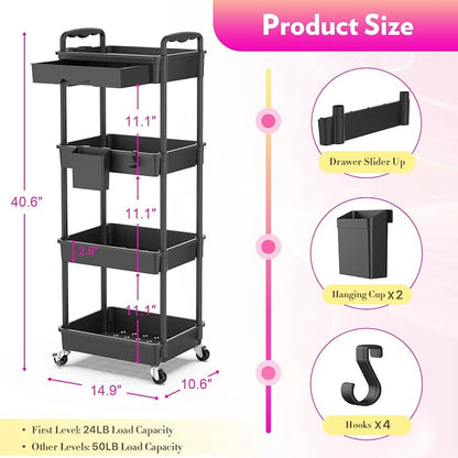 SUNALLY Makeup Cart Organizer - Image 2