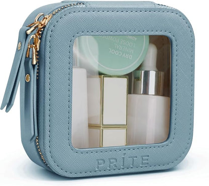 Prite Small Makeup Bag for Women Portable Clear Makeup Bag Cute Mini Waterproof by Prite