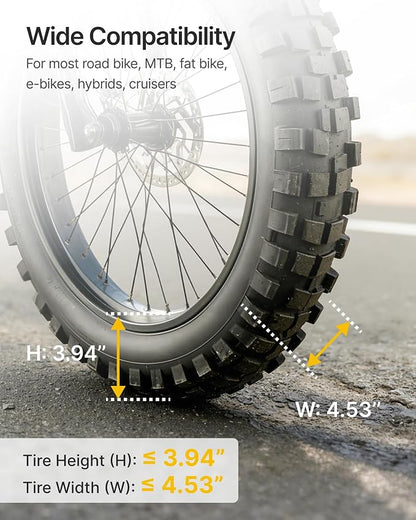 monTEK Bike Wall Mount for 4.5" Tire Width, Swivel Bike Wall Hanger Holds Up to - Image 7