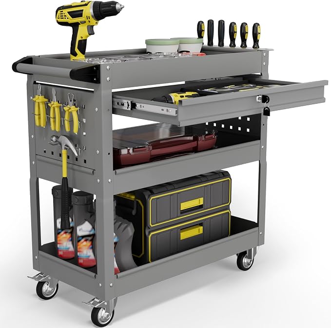 3 Tier Tool Cart on Wheels by Thechoiceofanewgeneration