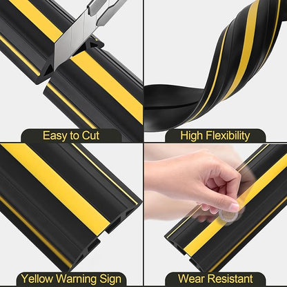 MYFAMIREA 10FT Floor Cord Cover Heavy Duty Cable Cover Protector - Image 4