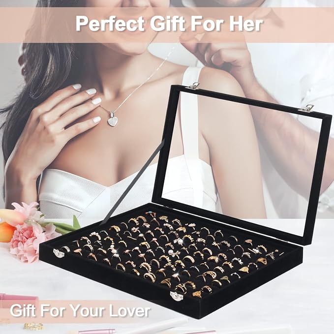 Ring Organizer for Jewelry, Ring Holder Box - Image 6