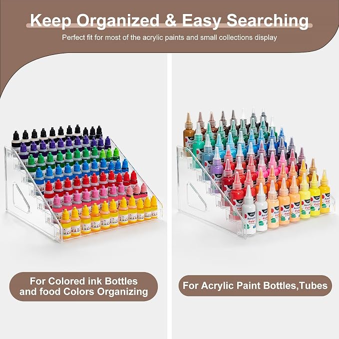 Acrylic Paint Organizer, Painting Bottle Holder, Acrylic Paint Storage Organizer - Image 7