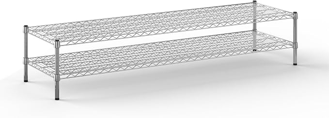 21" Deep x 72" Wide x 14" Height Wire Shelving Kit | 2-Tier | NSF Commercial by Regal+Altair