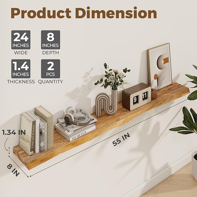 Axeman 55 inch Floating Shelves - Image 3