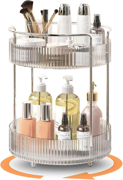 360° Rotating Makeup Organizer for Vanity, Skincare Perfume Organizers and by MEAJIO