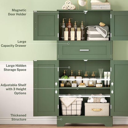 Bathroom Floor Storage Cabinet - Image 4