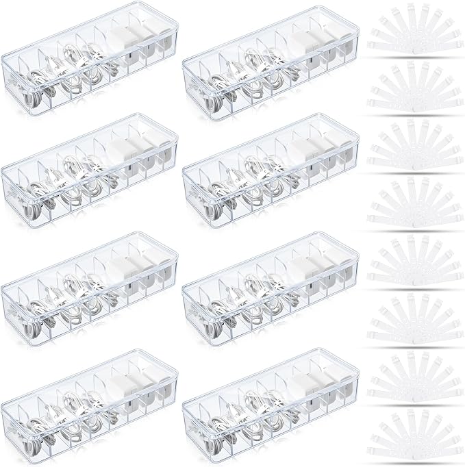 Tatuo 8 Pcs Cable Organizer Box by Tatuo