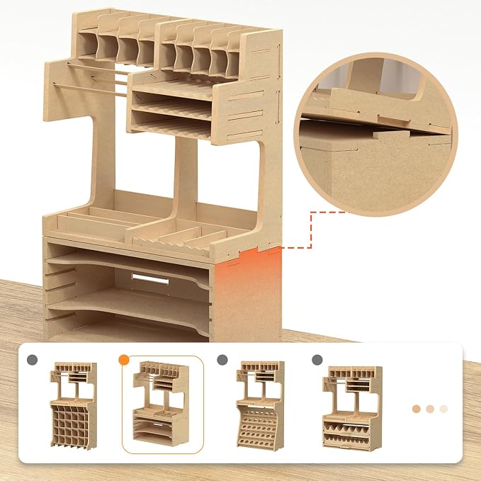 Wooden Model Kit Organizer Rack - Image 7