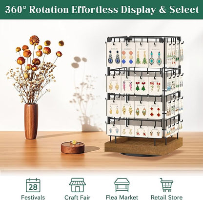 EsLuker.ly Rotating Earring Display Holder Stand - Image 7