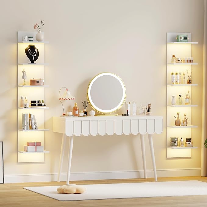 Qupui 6-Tier Wall Shelf with RGB LED, 22 Modes, 6 Brightness. Waterproof - Image 3