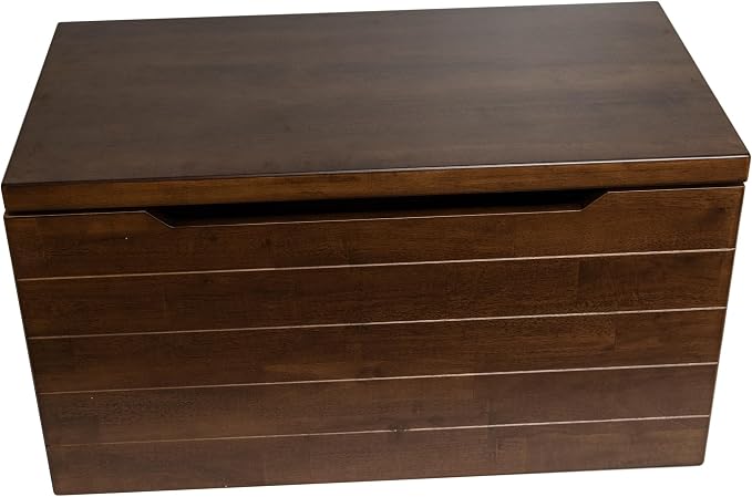eHemco Heavy-duty Wooden Storage Trunk, 35.5x18.63x19.5“ | 2 Safety Hinges - Image 6