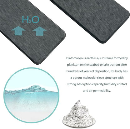 2 Pcs Water Absorbing Stone Trays, Kitchen/Bathroom Sink Soap Dish, Diatomite - Image 5