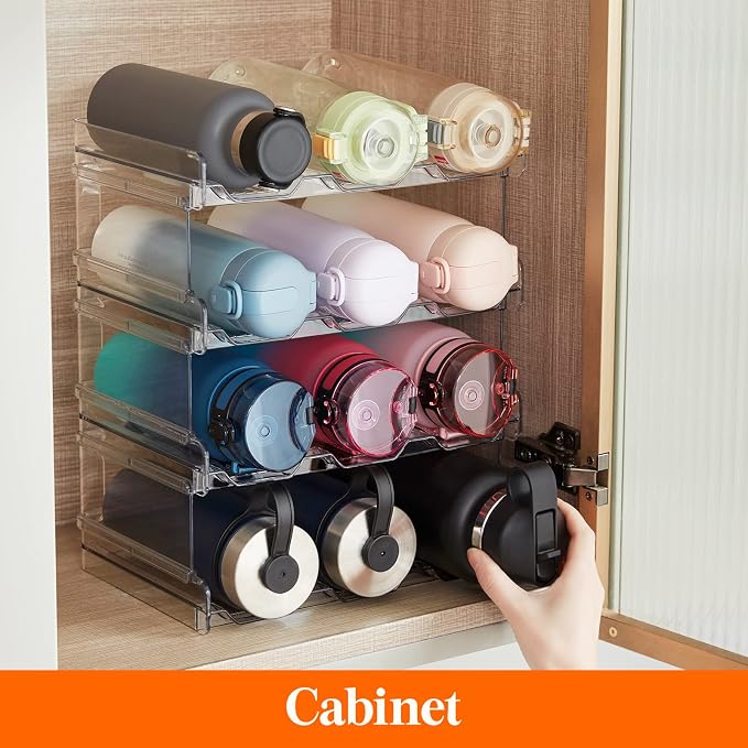 Lifewit 4 Tier Stackable Water Bottle Organizer - Image 7