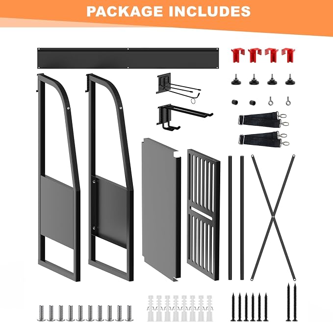 WALMANN Wall Mount Golf Bag Organizer, 2 Golf Bags Stand Golfing Equipment and - Image 6