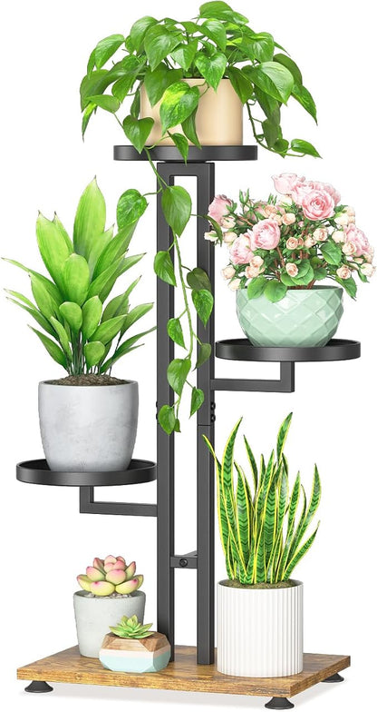 LASZOLA Black 3 Tiered Plant Stand Indoors Heavy Duty Metal Rack, Sturdy Multi by LASZOLA