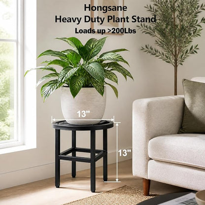 Plant Stand Indoor Outdoor, Heavy Duty Wrought Iron Pedestal Holders - Image 2