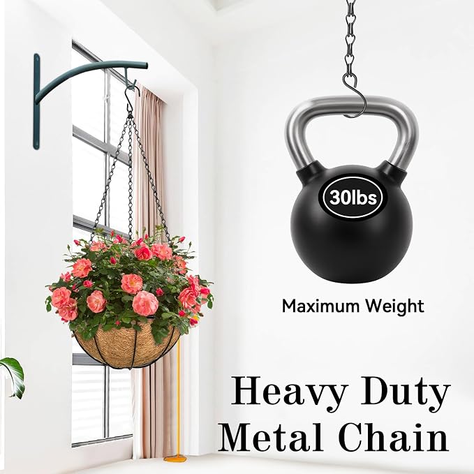 4 Pack, 24 Inch Hanging Basket Chain - Image 4