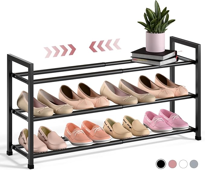 Bumusty 3-Tier Expandable Shoe Rack - Image 7