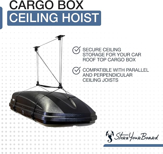 StoreYourBoard Cargo Box Pulley System – Heavy-Duty Garage Hoist Lift - Image 3