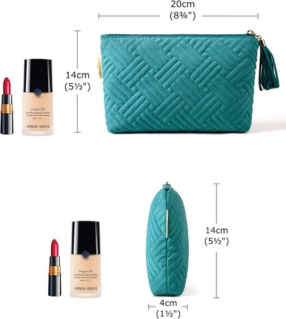 BAGSMART Small Makeup Bag, Elegant Cosmetic Pouch - Image 5