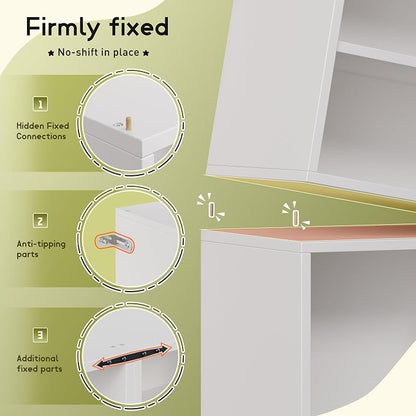 Homkdom 4 Cube Storage Organizer, DIY Bookcase - Image 9