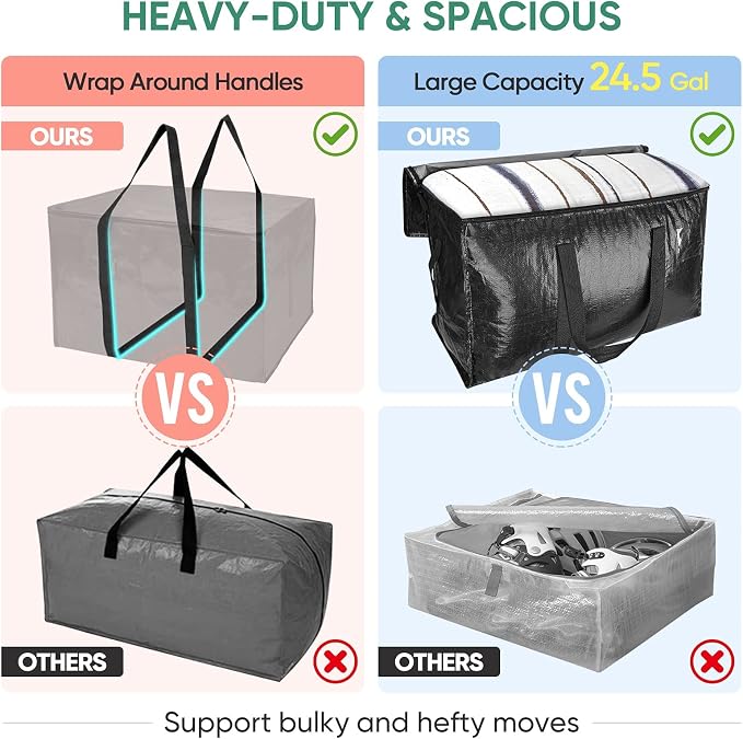 BALEINE 2-Pack Oversized Moving Bags - Image 4