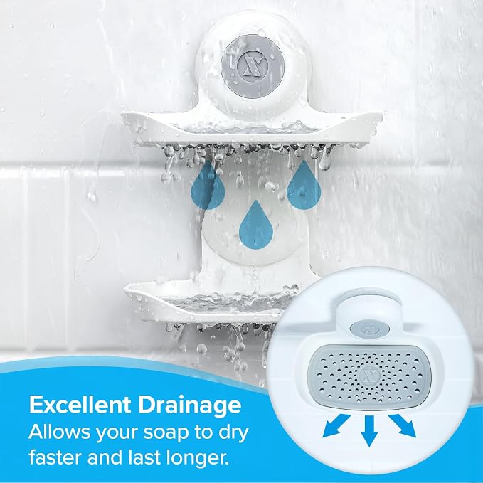 SlipX Solutions Double Soap Saver, Strong Hold Suction Cup Soap Holder - Image 5