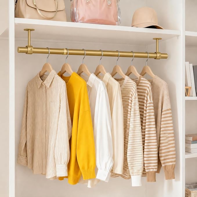 Supforce Ceiling Mounted Closet Rods - Image 2