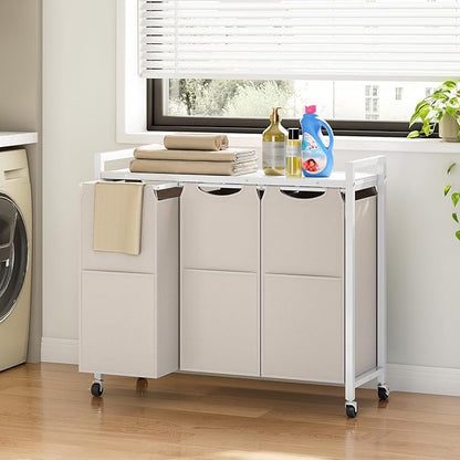 HOOBRO Laundry Sorter 3 Section, Laundry Hamper - Image 4