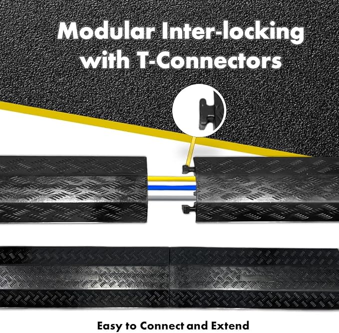 Kable Kontrol Drop Over Floor Cord Cover – 40” Inch Long 2 Channel Cable or - Image 4